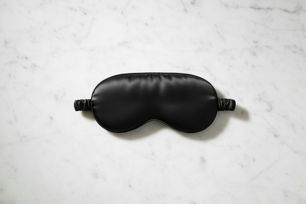 Black Silk Satin Sleep Mask