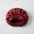 Red Silk Satin Hair Bonnet