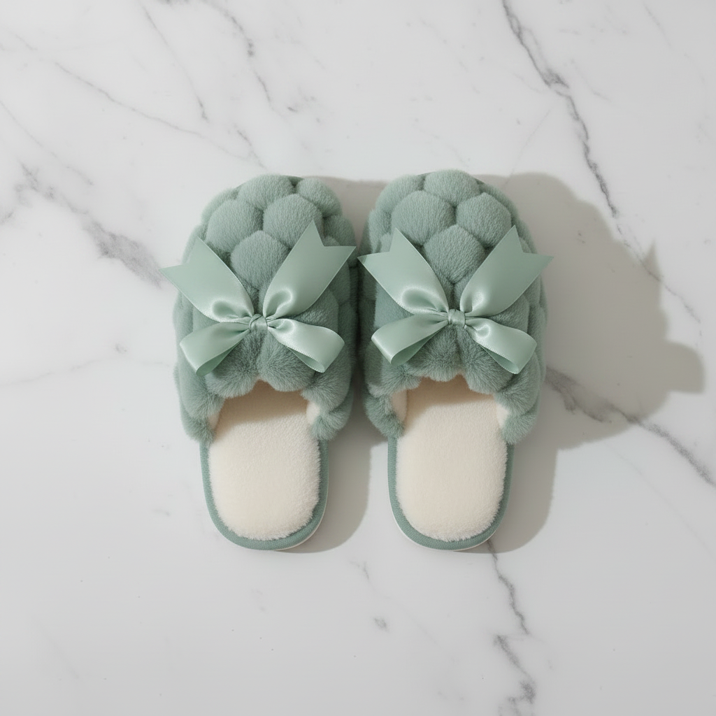 SILICIOUS BOW-TIE SLIPPERS